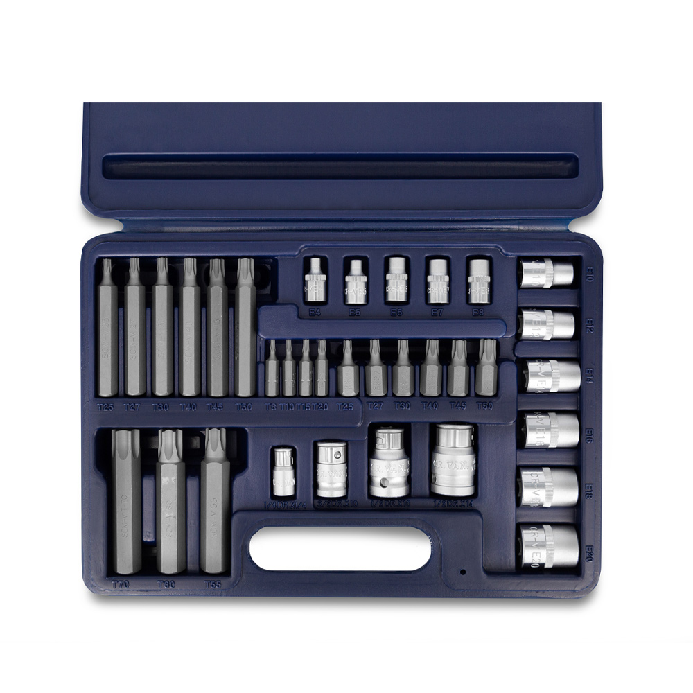 Juego de Bocallaves Torx y Puntas Tamper Torx/Cod.3159 BREMEN