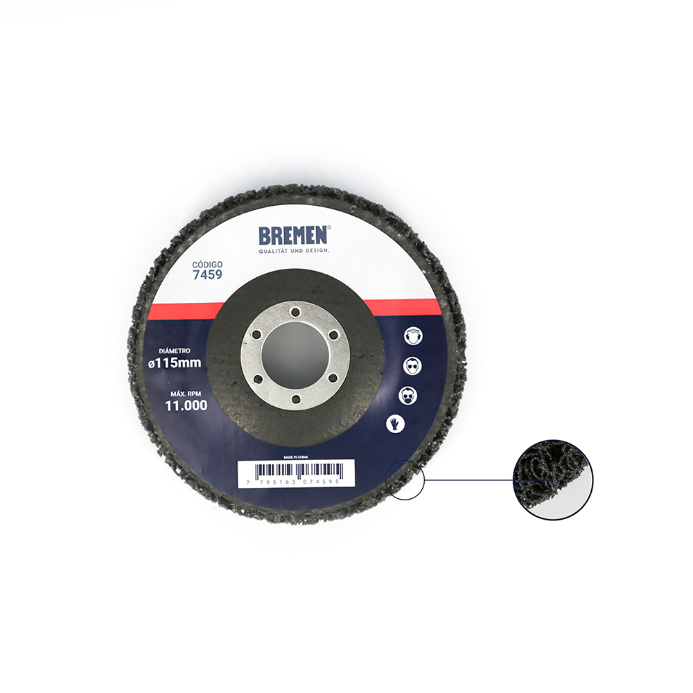 Discos Abrasivos de Fibra Gruesa para Amoladora x5uni/Cod.7459 BREMEN - Image 2
