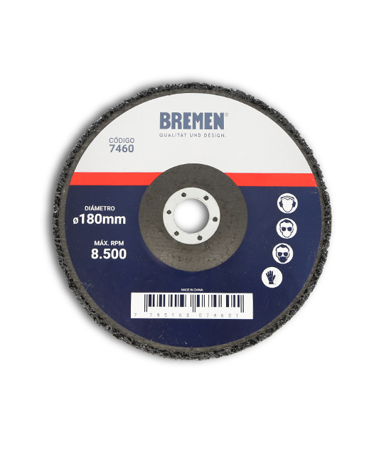 Discos Abrasivos de Fibra Gruesa para Amoladora x5uni/Cod.7460 BREMEN