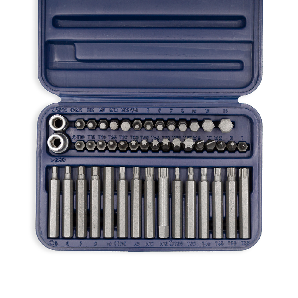 Juego de Puntas Torx, Hexagonal, Multiestría, Plano y Phillips /Cod.4180 BREMEN
