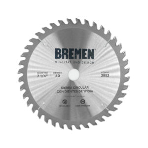 Sierras Circular  con Dientes de Widia 7 1/4” /Cod.2952 BREMEN