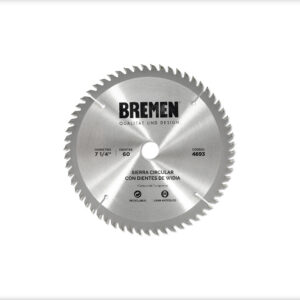 Sierras Circular  con Dientes de Widia 7 1/4” /Cod.4693 BREMEN