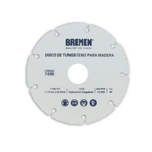 Disco de Tungsteno  para Madera/ Cod.7490 BREMEN
