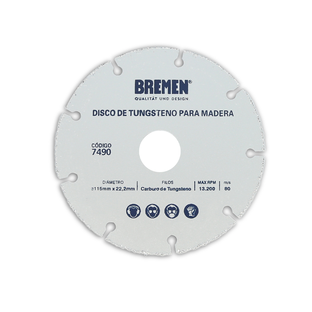 Disco de Tungsteno para Madera/ Cod.7490 BREMEN