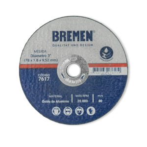 Disco de Corte  para Cortadora  de Alta Velocidad/Cod.7617 BREMEN