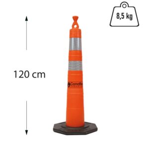 Cono Naranja de 120cm 8,5Kg/cod.2301 CONOFLEX