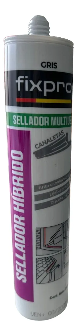 Pack de 6 Selladores híbridos Color Gris/Cod.SHG00F FIXPRO