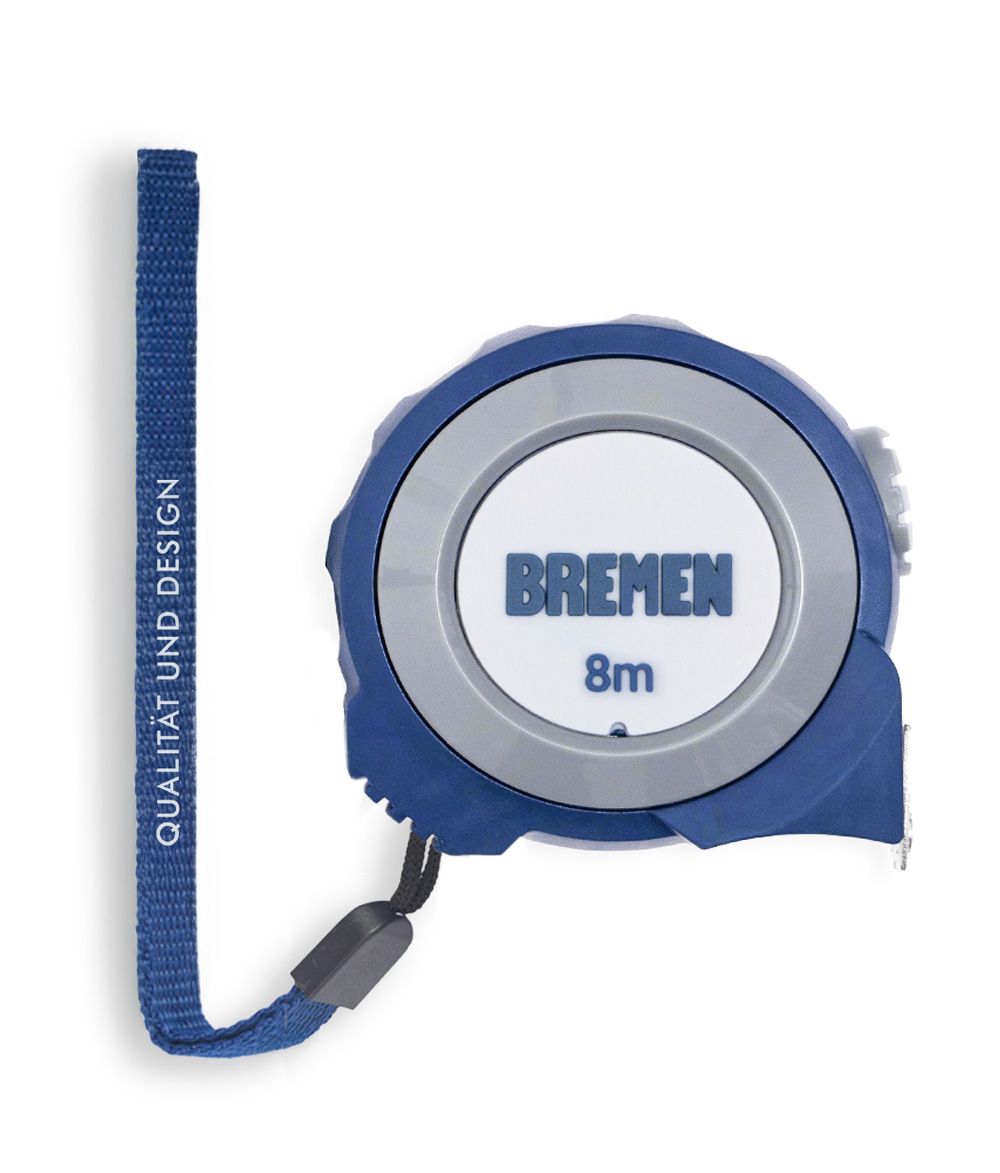 CINTA METRICA AUTO-FRENANTE DOBLE LECTURA 8mx25mm BREMEN® Cod 8295