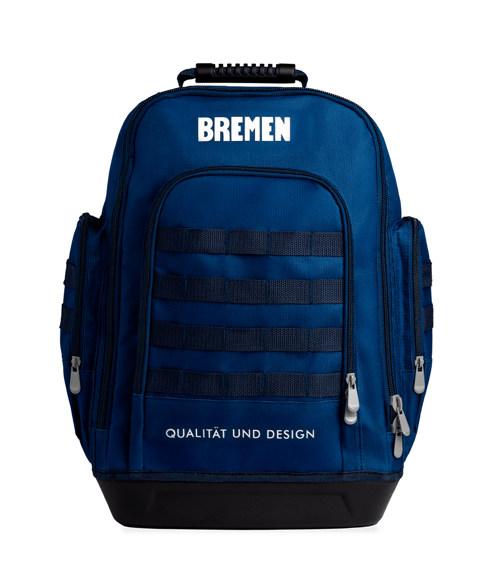 BOLSO PORTA HERRAMIENTAS MOCHILA 32 L BASE PLASTICA BREMEN® Cod 8665
