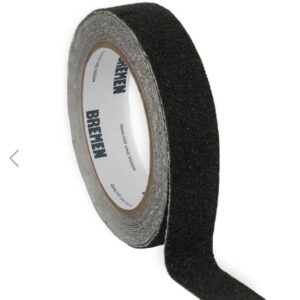 CINTA ADHESIVA ANTIDESLIZANTE 25mmX5m BREMEN® [Negra] x 10 Unidades Cod 8827
