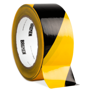 CINTA ADHESIVA DEMARCACION 0,15mmX48mmX30m BREMEN® [Amarilla y Negra] Cod 8842