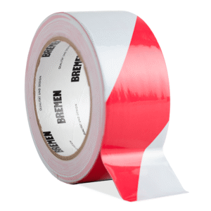 CINTA ADHESIVA DEMARCACION 0,15mmX48mmX30m BREMEN® [Roja y Blanca] Cod 8843