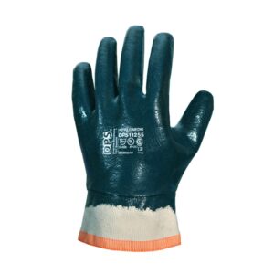 Guante Nitrilo Medio Baño Completo Azul Puño de Lona T.10 Cod DPS11255