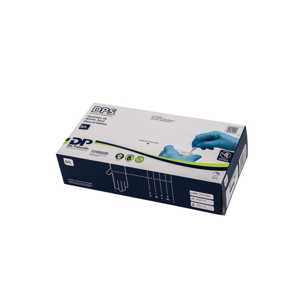 Gte. Nitrilo Descartable Azul Talle 9/XL Cod DPS72054 - Image 3