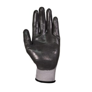 Guante Tejido, T.11 Sin Costura Gris Recubierto en Nitrilo Negro en Palma Cod DPS88166