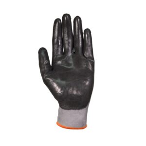 Guante Tejido, Talle 10 Sin Costura Gris Recubierto en Nitrilo Negro en Palma Cod DPS88165