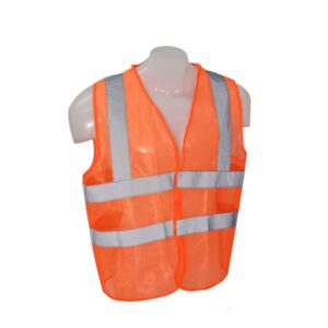 Chaleco Naranja Poliéster 2XL con aplicaciones reflectivas Cod NUB6516