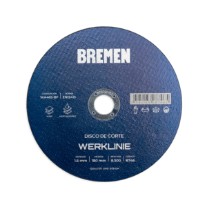 DISCO DE CORTE BREMEN® WERKLINIER 7" (180x1.6x22mm) [10 unid] Cod 8746